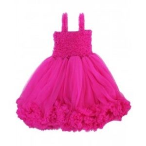 Raspberry Pink Petti Dress by RUFFLEBUTTS. It’s $45 at Ruffle Butts online store